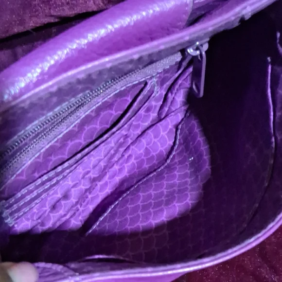 Brighton Purple Crossbody Bag with Tassel Charm - Picture 3 of 13